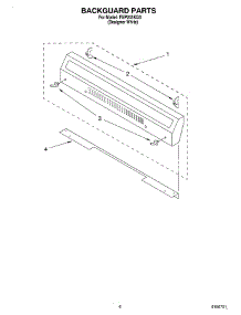 04 - Backguard parts for Roper Range FGP245KQ0 from AppliancePartsPros.com