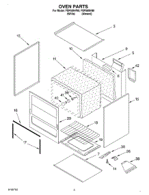 02 - Oven parts for Roper Range FGP305HW0 from AppliancePartsPros.com