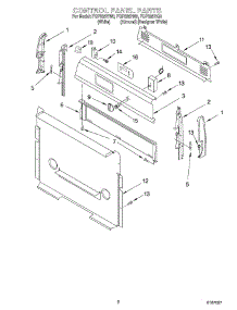02 - Control Panel parts for Roper Range FGP335HW0 from AppliancePartsPros.com