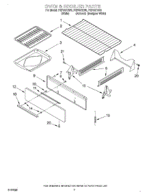 05 - Oven And Broiler parts for Roper Range FGP337HN0 from AppliancePartsPros.com