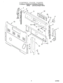 02 - Control Panel parts for Roper Range FES330KN0 from AppliancePartsPros.com