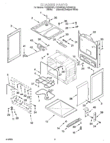 03 - Chassis parts for Roper Range FES330KN0 from AppliancePartsPros.com