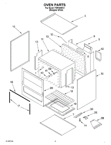 02 - Oven parts for Roper Range FGP245HQ1 from AppliancePartsPros.com