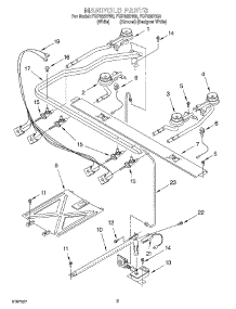 03 - Manifold parts for Roper Range FGP335HQ0 from AppliancePartsPros.com