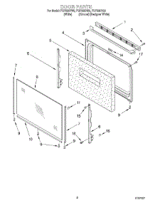 06 - Door parts for Roper Range FGP335HN0 from AppliancePartsPros.com