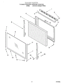06 - Door, Optional parts for Roper Range FGP337HQ0 from AppliancePartsPros.com
