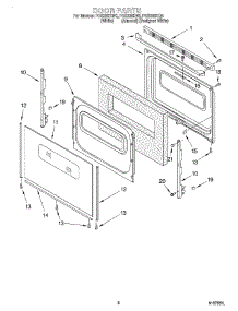 05 - Door, Optional parts for Roper Range FES330KQ0 from AppliancePartsPros.com