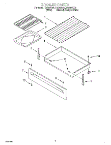 05 - Broiler parts for Roper Range FGS337KQ0 from AppliancePartsPros.com