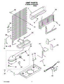 04 - Unit Parts parts for Roper Refrigerator RT18VKXSQ01 from AppliancePartsPros.com