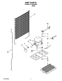 03 - Unit Parts parts for Roper Refrigerator RT12VKXKQ02 from AppliancePartsPros.com