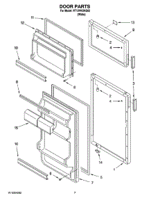 04 - Door Parts parts for Roper Refrigerator RT12VKXKQ02 from AppliancePartsPros.com