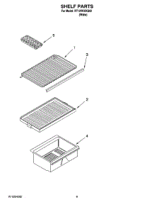 05 - Shelf Parts, Optional Parts (Not Included) parts for Roper Refrigerator RT12VKXKQ02 from AppliancePartsPros.com