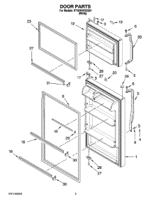 02 - Door Parts parts for Roper Refrigerator RT18WWXSQ01 from AppliancePartsPros.com