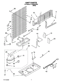 04 - Unit Parts parts for Roper Refrigerator RT18WWXSQ01 from AppliancePartsPros.com