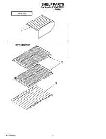 05 - Shelf Parts, Optional Parts parts for Roper Refrigerator RT18WWXSQ01 from AppliancePartsPros.com