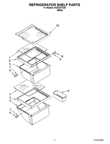 03 - Refrigerator Shelf Parts parts for Roper Refrigerator RS25CFXTQ01 from AppliancePartsPros.com