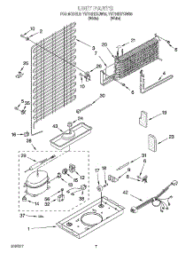 04 - Unit Parts parts for Roper Refrigerator YRT14HDYJW00 from AppliancePartsPros.com