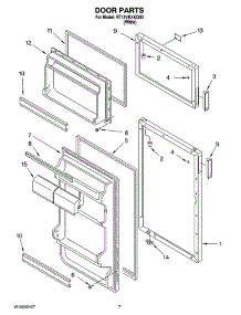 04 - Door Parts parts for Roper Refrigerator RT12VKXKQ03 from AppliancePartsPros.com