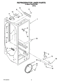 02 - Refrigerator Liner Parts parts for Roper Refrigerator RS22AGXTQ00 from AppliancePartsPros.com