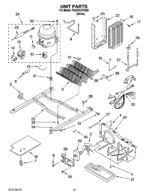 09 - Unit Parts parts for Roper Refrigerator RS22AGXTQ00 from AppliancePartsPros.com