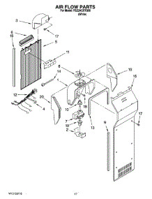 10 - Air Flow Parts parts for Roper Refrigerator RS22AGXTQ00 from AppliancePartsPros.com