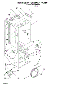 02 - Refrigerator Liner Parts parts for Roper Refrigerator RS25AFXMQ00 from AppliancePartsPros.com