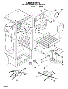 03 - Liner Parts parts for Roper Refrigerator RT18VKXKQ01 from AppliancePartsPros.com