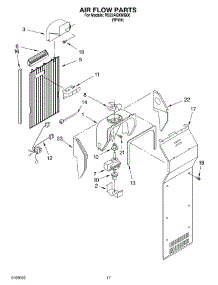 10 - Air Flow Parts parts for Roper Refrigerator RS22AQXMQ00 from AppliancePartsPros.com