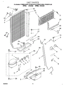 04 - Unit parts for Roper Refrigerator RT12DKXAW00 from AppliancePartsPros.com