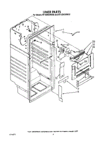 03 - Liner parts for Roper Refrigerator RT18DKYWW00 from AppliancePartsPros.com
