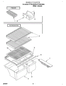 05 - Shelf, Lit / Optional parts for Roper Refrigerator RT16VKXDN00 from AppliancePartsPros.com
