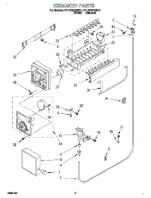 05 - Icemaker parts for Roper Refrigerator RT14DMXDN01 from AppliancePartsPros.com