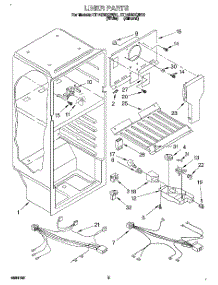 03 - Liner, Lit / Optional parts for Roper Refrigerator RT14DMXDW01 from AppliancePartsPros.com