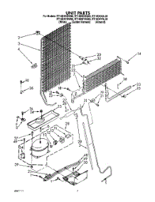 06 - Unit parts for Roper Refrigerator RT18DKYXW00 from AppliancePartsPros.com