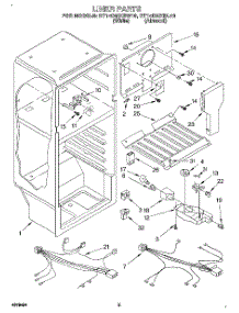 03 - Liner, Lit / Optional parts for Roper Refrigerator RT14DMXBW10 from AppliancePartsPros.com