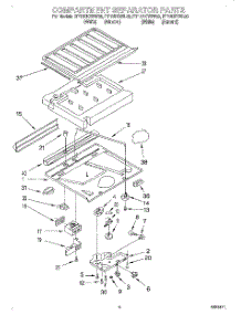 03 - Compartment Separator parts for Roper Refrigerator RT12DKXEW00 from AppliancePartsPros.com