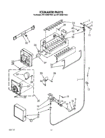 08 - Icemaker, Lit / Optional parts for Roper Refrigerator RT14DMXYW01 from AppliancePartsPros.com