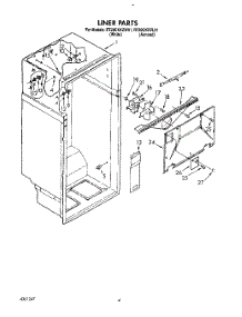 03 - Liner parts for Roper Refrigerator RT20CKXZW01 from AppliancePartsPros.com