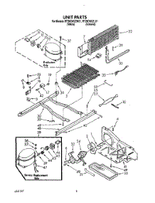 07 - Unit parts for Roper Refrigerator RT20CKXZW01 from AppliancePartsPros.com