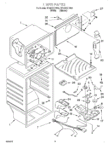 03 - Liner parts for Roper Refrigerator RT20DKXDW02 from AppliancePartsPros.com