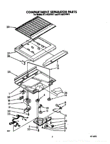 Compartment Separator parts for Roper Refrigerator RT14DCYVW11 from AppliancePartsPros.com