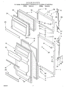 05 - Door, Lit / Optional parts for Roper Refrigerator RT12DKYEL00 from AppliancePartsPros.com