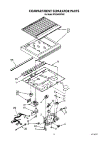 03 - Compartment Separator parts for Roper Refrigerator RT20AKXWW01 from AppliancePartsPros.com