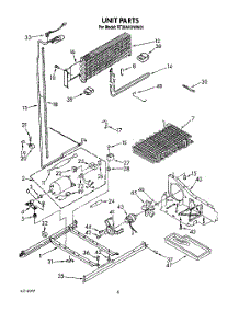 06 - Unit parts for Roper Refrigerator RT20AKXWW01 from AppliancePartsPros.com
