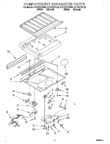 03 - Compartment Separator parts for Roper Refrigerator RT14VKXDW00 from AppliancePartsPros.com