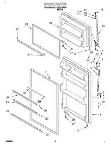 02 - Door parts for Roper Refrigerator RT18EKREW01 from AppliancePartsPros.com