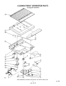 04 - Compartment Separator parts for Roper Refrigerator RT14CKXVW10 from AppliancePartsPros.com