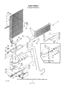 07 - Unit parts for Roper Refrigerator RT14CKXVW10 from AppliancePartsPros.com