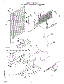 04 - Unit parts for Roper Refrigerator RT14WKXGW02 from AppliancePartsPros.com