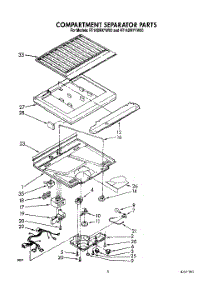 03 - Compartment Separator parts for Roper Refrigerator RT14DMYYW00 from AppliancePartsPros.com